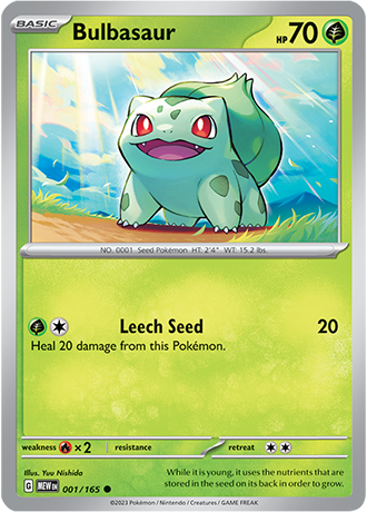 Bulbasaur card 001